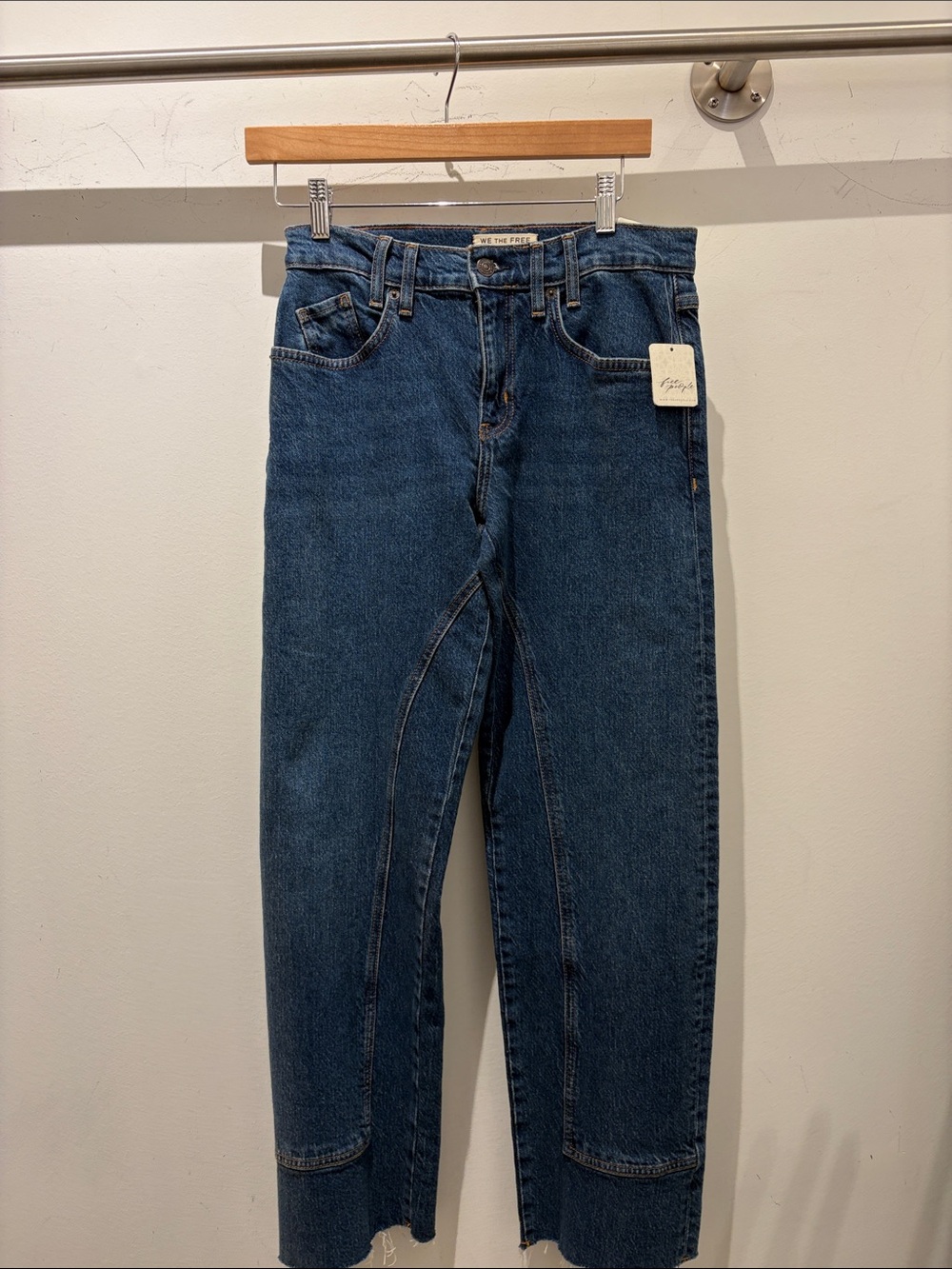 Free People Women’s Risk Taker Be Cool Blue Jean Size 25